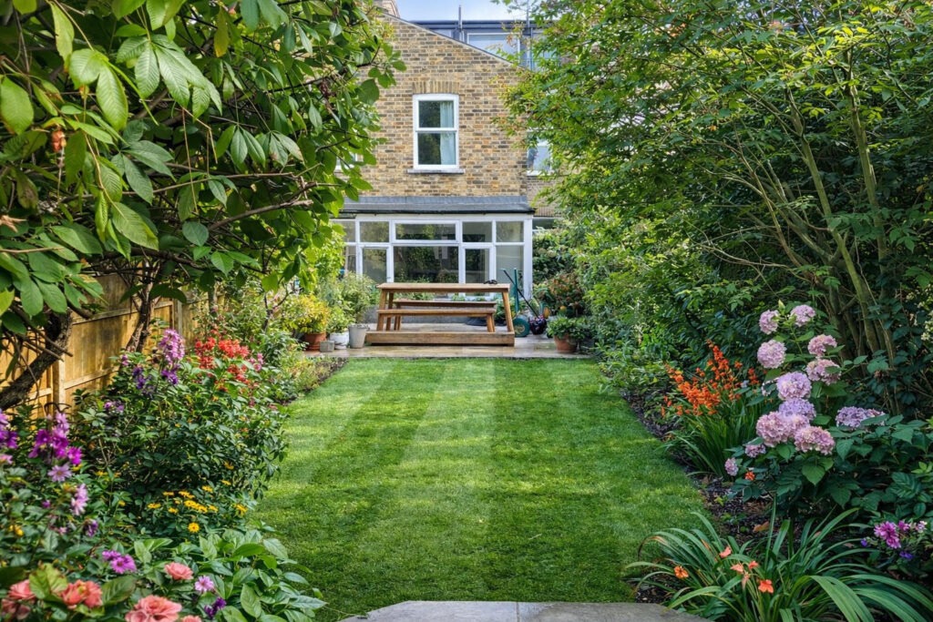 Striped Garden Lawn