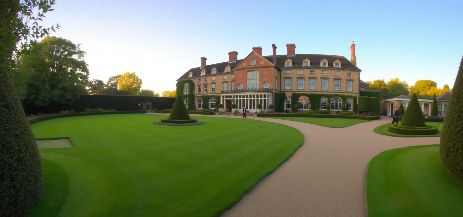 Maintained estate grounds